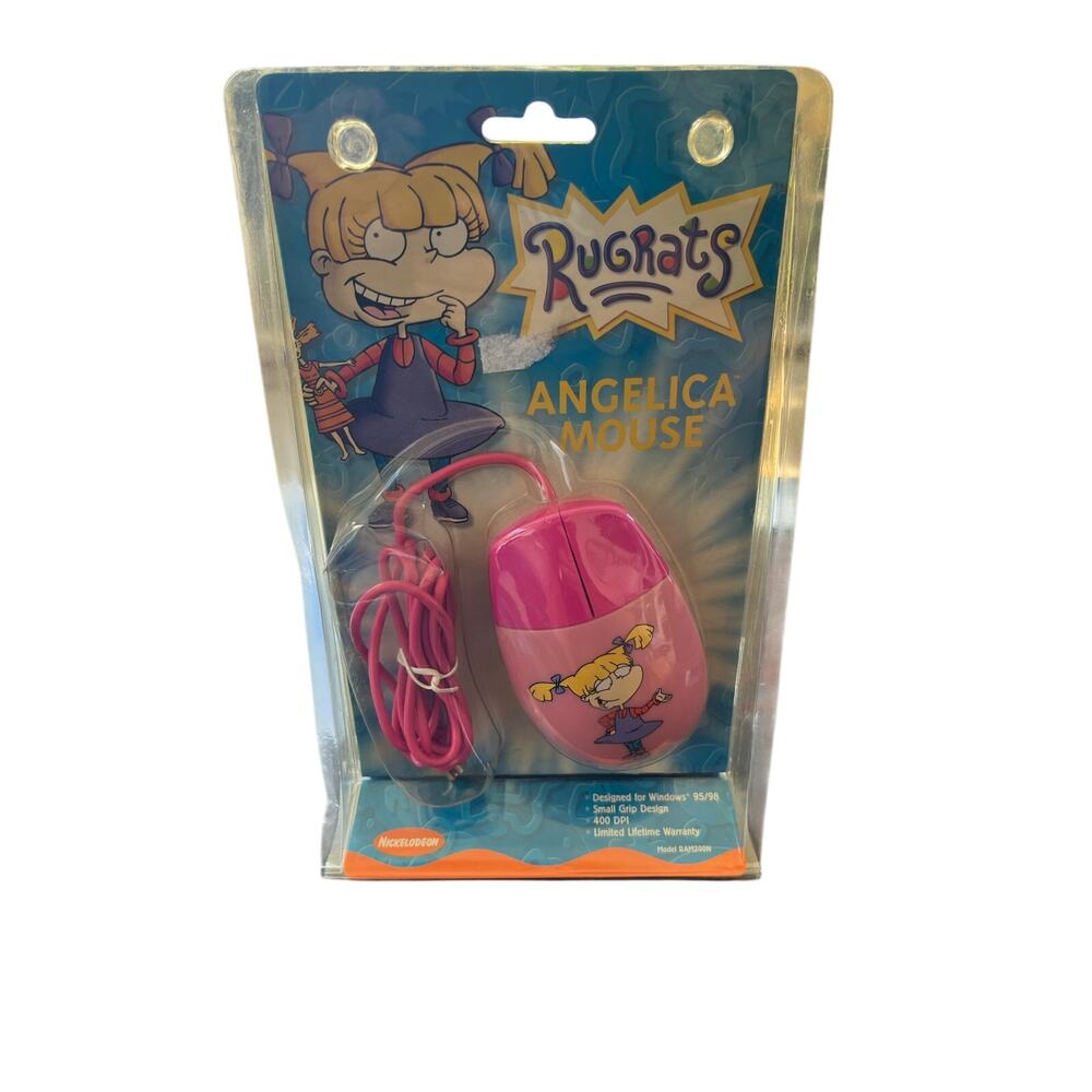 New Vintage Nickelodeon Rugrats Angelica Pickles Wired PC Mouse